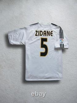 03/04 Real Madrid ZIDANE Soccer Jersey Football Shirt France L AUTHENTIC
