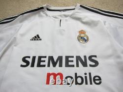03/04 Real Madrid ZIDANE Soccer Jersey Football Shirt France L AUTHENTIC