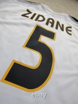 03/04 Real Madrid ZIDANE Soccer Jersey Football Shirt France L AUTHENTIC
