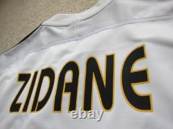 03/04 Real Madrid ZIDANE Soccer Jersey Football Shirt France L AUTHENTIC