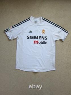 03/04 Real Madrid ZIDANE Soccer Jersey Football Shirt France M AUTHENTIC