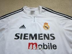 03/04 Real Madrid ZIDANE Soccer Jersey Football Shirt France M AUTHENTIC