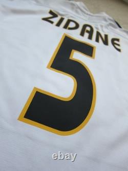 03/04 Real Madrid ZIDANE Soccer Jersey Football Shirt France M AUTHENTIC