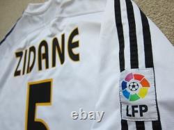 03/04 Real Madrid ZIDANE Soccer Jersey Football Shirt France M AUTHENTIC
