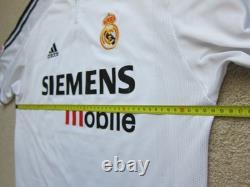 03/04 Real Madrid ZIDANE Soccer Jersey Football Shirt France M AUTHENTIC