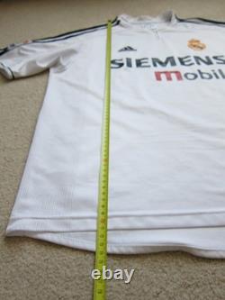 03/04 Real Madrid ZIDANE Soccer Jersey Football Shirt France M AUTHENTIC