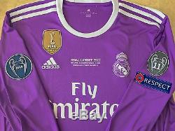100% Authentic Real Madrid Ronaldo 2017 UCL Final Cardiff jersey size M
