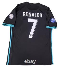 100% Authentic Ronaldo Real Madrid 2017/2018 Away Jersey Adidas Size Large Men