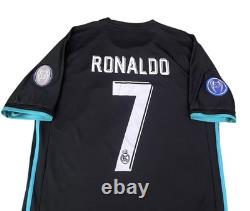 100% Authentic Ronaldo Real Madrid 2017/2018 Away Jersey Adidas Size Large Men