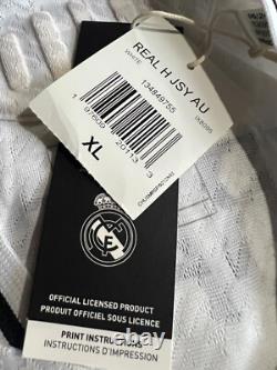 $180 NWT Mbappe adidas 2024/25 Real Madrid Authentic Home Soccer Jersey Size XL