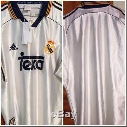 1998 1999 2000 Real Madrid Home SPain Jersey Camiseta Adidas Teka XL Best Offer