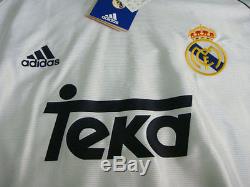 1998-2000 Real Madrid Jersey Shirt Camiseta Home UEFA Champions League XL BNWT
