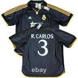 1999/00 Real Madrid Away Jersey #3 Roberto Carlos Large adidas reissue kit