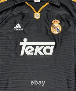1999/00 Real Madrid Away Jersey #3 Roberto Carlos Medium adidas reissue kit