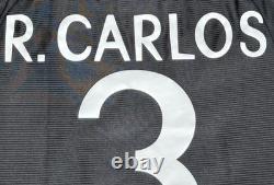 1999/00 Real Madrid Away Jersey #3 Roberto Carlos Medium adidas reissue kit