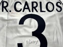 1999/00 Real Madrid Home Jersey #3 Roberto Carlos XL adidas reissue kit