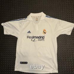 20001-2002 Authentic Real Madrid Home Jersey Raul #7 Size M Remade In 03-04