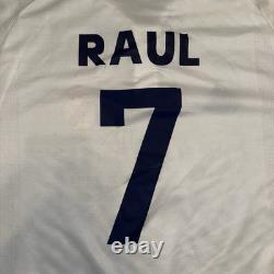 20001-2002 Authentic Real Madrid Home Jersey Raul #7 Size M Remade In 03-04