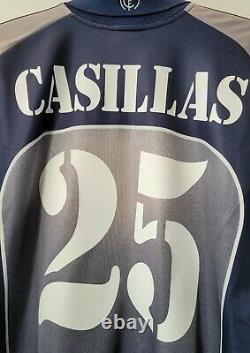 2000-01 Real MADRID GK L/S No. 25 CASILLAS UEFA Champions Jersey Shirt Trikot