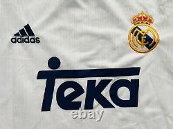 2000/01 Real Madrid Home Shirt Jersey No. 7 Raul Size XL