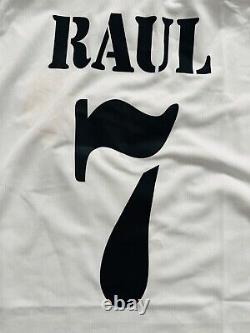 2000/01 Real Madrid Home Shirt Jersey No. 7 Raul Size XL