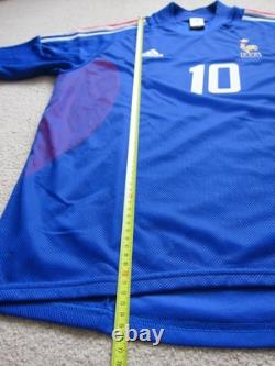 2002 France ZIDANE Soccer Jersey Football Shirt Real Madrid L AUTHENTIC