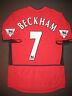 2002 Nike Manchester United David Beckham Jersey Shirt Kit Real Madrid England