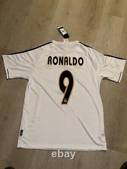2003/04 Real Madrid #9 Ronaldo Home Size L Adidas