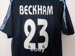 2003/04 Real Madrid Away Shirt Jersey No. 23 Beckham Size XL