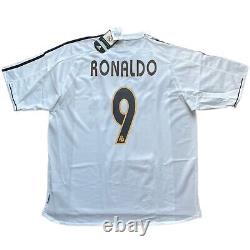 2003/04 Real Madrid Home Jersey #9 Ronaldo XL Adidas Soccer Football NEW