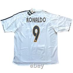 2003/04 Real Madrid Home Jersey #9 Ronaldo XL Adidas Soccer Football R9 NEW