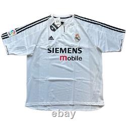 2003/04 Real Madrid Home Jersey #9 Ronaldo XL Adidas Soccer Football R9 NEW