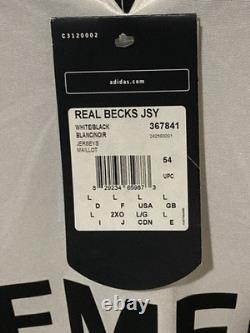 2004-05 David Beckham #23 Real Madrid Football Soccer Jersey Mens L Adidas NWT