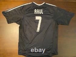 2004-2005 Rare & Vintage Real Madrid Away Soccer Jersey Raul Large