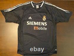 2004-2005 Rare & Vintage Real Madrid Away Soccer Jersey Raul Large