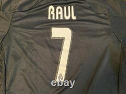 2004-2005 Rare & Vintage Real Madrid Away Soccer Jersey Raul Large