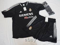 2004-2005 Real Madrid Jersey Shirt Camiseta Shorts Socks Away Adidas L BNWT