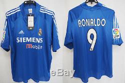 2004-2005 Real Madrid Jersey Shirt Camiseta Third 3rd Adidas Ronaldo #9 XL BNWT