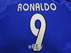 2004-2005 Real Madrid Third Jersey Shirt Camiseta SIEMENS mobile Ronaldo #9 XL
