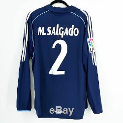 2005-06 Real Madrid Away Shirt #2 M. SALGADO Match Worn Jersey