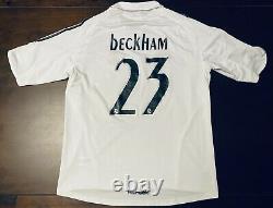 2005-2006 Iconic Real Madrid Home Soccer Jersey David Beckham Size XL