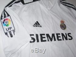 2005-2006 New Real Madrid Adidas David Beckham Kit Shirt Home Jersey England