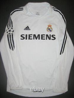 2005-2007 Adidas Real Madrid Julio Baptista Long Sleeve Jersey Shirt LS Home