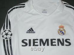 2005-2007 Adidas Real Madrid Julio Baptista Long Sleeve Jersey Shirt LS Home