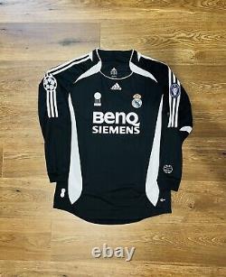 2006/07 Real Madrid Away Long Sleeves Shirt Jersey No. 7 Beckham Size XL