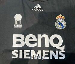 2006/07 Real Madrid Away Long Sleeves Shirt Jersey No. 7 Beckham Size XL