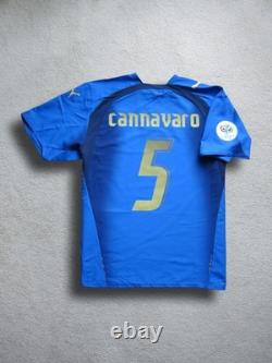 2006 Italy CANNAVARO Soccer Jersey Football Shirt Juventus Real Madrid AUTHENTIC