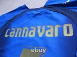 2006 Italy CANNAVARO Soccer Jersey Football Shirt Juventus Real Madrid AUTHENTIC