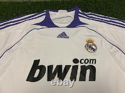 2007 2008 Real Madrid Ruud Van Nistelrooy Jersey Shirt Kit Large L Adidas White
