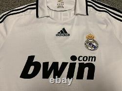 2008 2009 Real Madrid Raul Home Jersey Shirt Kit White L Large Adidas 7 La Liga